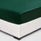 Wotcsil Satin Spannbettlaken 180x200cm Dunkelgrün für Matratze Boxspringbett Topper bis 30 cm Satin Seide Spannbetttuch Bettlaken Elastisch Deluxe Unifarben Spannbetttuch Polyester-Satin