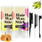 2 Pcs Hair Wax Stick Wax Stick For Hair Haarwachs Stick Wachs Stick Haare Hair Stick Geeignet Für Perücken Krauses Lockiges Haar Kinderhaar Frisuren Kaputtes Haar Koteletten-Styling 3 Kämme
