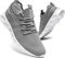 QIJGS Sneaker Freizeitschuhe Damen Sportschuhe Laufschuhe Turnschuhe Fitness Straßenlaufschuhe Trainer Outdoor Sneakers Tennis Gym Walkingschuhe Jogging Schuhe Grau 45