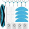 Kit Accesorios de Recambios para Cecotec Conga 7490 Immortal/8290 Immortal Ultra Power Home Genesis X-Treme,1Cepillo Principal,6 Cepillos Laterales,4 filtros Hepa,4 paños para fregona Mopa,4 Bolsas