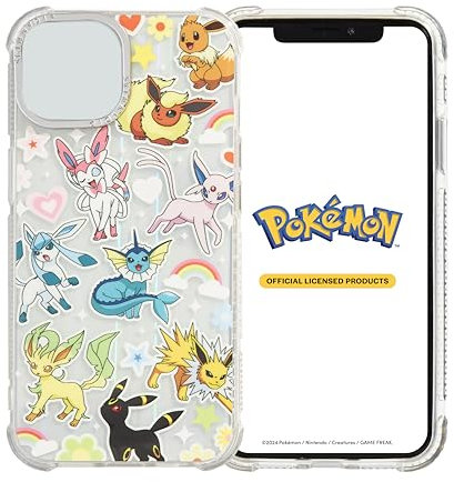 Skinnydip Pokémon Eeveelutions - Case for iPhone 15 Pro Max Cover Stylish & Shockproof Cartoon Cover, Slim & Lightweight, Anti-Slip Cute Protective Case Gift for Girls Compatible with iPhone