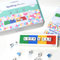 Lesen und schreiben Lernen - CUBUL Spelling Blocks - Lernspiel ab 5 mit 40 Buchstaben Bausteinen in praktischer Box - Kindergarten Vorschule und Grundschule, Schulanfänger