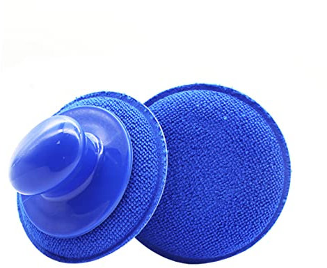 HAWILLOSCH 2 Pièces éponge de Cirage de Voiture éponge de Nettoyage éponges de Polissage Car Cleaner éponge de lustrage de Polissage de Voiture de fartage de Voiture Blue