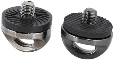 CAXUSD Kameraschrauben 1/4 Zoll Schraubengröße Zinklegierung Doppelte Schultergurtschraube Mit Gummipolster Langlebige Befestigungsschraube Für Kameragurte Schnelles Montagesystem