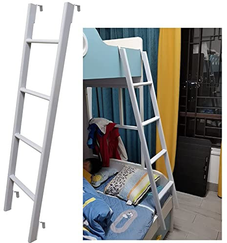 DMMFTERL Bunk Ladder Rv Metal Bunk Bed Ladder Loft Ladders, Universal Safety Step Ladder for Hanging Twin Bunks Bed, Hook-on Climb Ladders for Camper/Apartments