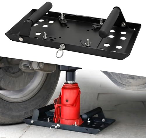 Bottle Jack Base Plate, Universal Bottle Jack Stabilizer, Stabilizing Jack Landing Pad, Adjustable Size, Enlarged Base, Fit for improving The Stability of The Jack(MAX 20 Tons)