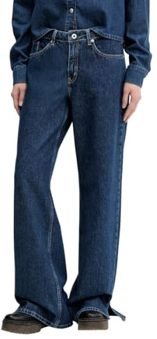 KARL LAGERFELD JEANS Damen Mid Rise Relaxed W/Slit Denim