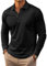 Long Sleeve Polo Shirts for Men Moisture Wicking Outdoor Workwear Office Casual Collared Shirts Fall (UK, Alpha, L, Regular, Regular, #015)