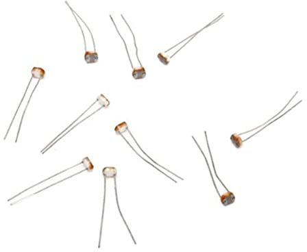 HEALLILY 10Stücke Fotowiderstände Lichtabhängiger Sensor für DIY Projekte Nm Spektralpeak Mw für Dämmerungsschalter und Messsysteme