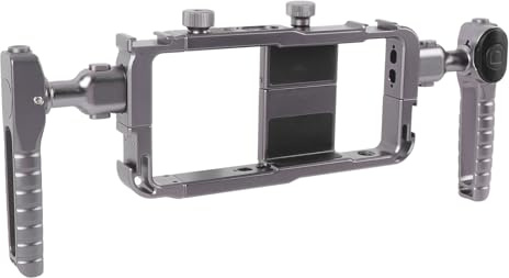 Phone Video Rig Kit Dual Griff Stabilisator Fotografie für Smartphone -Video