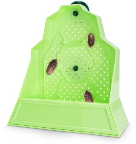 Eckpo Reptile Anti-Escape Feeding Bowl, Wall-Mounted Feeder for Reptile, Stimulate Hunting Accessories for Terrarium, Vivarium and Paludarium, Suitable for Lizard, Gecko & Frog, Medium