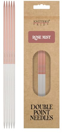 Knitter's Pride Rosemist Sockenstricknadeln 15 cm 2,25 mm - 1 Stück | Konisch zulaufende Spitzen, glatte Oberfläche, leicht, edles Design, ideal für Socken und kleine Strickprojekte.