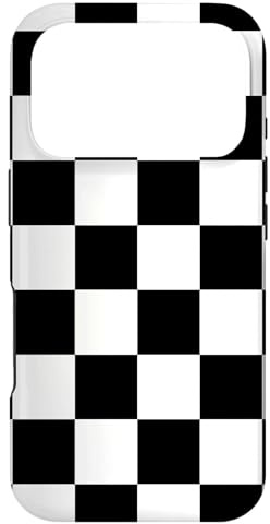 Hülle für iPhone 17 Pro Stylish Checkerboard Black and White