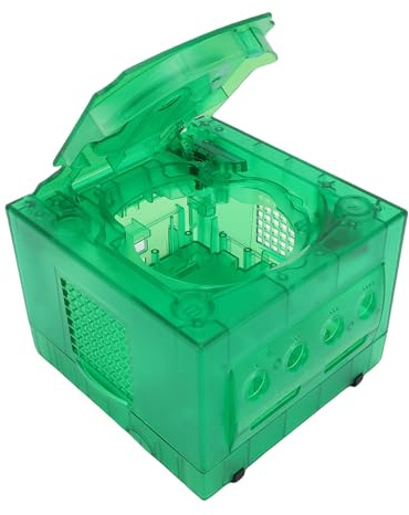GOWENIC Spielekonsolen-Ersatzgehäuse – Präzise Ausschnitte, Transparentes Gehäuse für DOL 001 DOL 101, Verlängern die Lebensdauer der Spieler (Transparentes Tiefgrün)