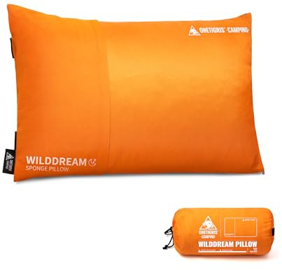 OneTigris WILDDREAM Outdoor Kissen, Reisekissen aus Memory Foam, 43x30x13cm