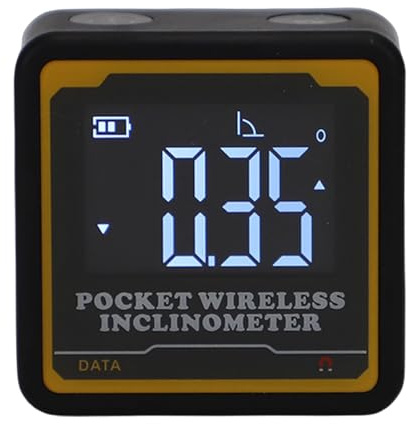 Jectse Digitales Elektronisches Wasserwaage- und Winkelmessgerät, Digitaler Winkelmesser, Bluetooth-Übertragung, Hintergrundbeleuchteter Bildschirm, Tragbares Elektronisches