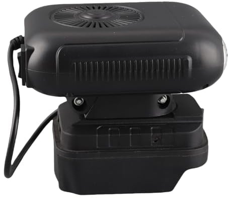Goshyda Chauffage Portable alimenté par Batterie Compact 2 Températures pour Espace de Travail BL1830 BL1850 pour Coins de Bureau Confortables