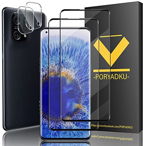 WILLONE Protection D'écran pour OPPO Find X5 5G 6,50 Pouces, Verre Trempé 2 Pièces + Caméra Protecteur 2 Pièces, Anti-empreintes digitales, 9H Dureté, Sans Bulle