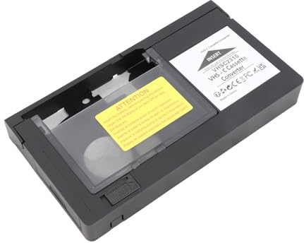 Eminchu Adattatore per Cassette Nastro VHS C per Nastri S VHS C, S, Inclusi Tutti gli Standard da 1,2 Mm, Lettore di Videocassette