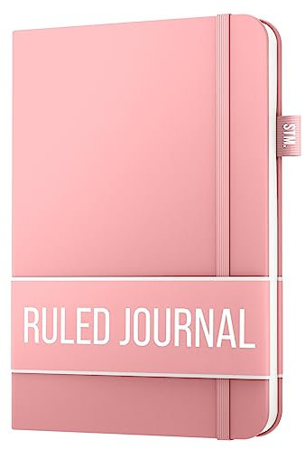 Notizbuch a5 liniert zum Schreiben | 150 Seiten, 120 g/m² dickes Papier mit Haftnotizen,Stiftschlaufe, (V) Leder-Hardcover | Scribbles That Matter Notizbuch liniert zum Schreiben, 5,75 x 8,2 Zoll