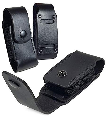 TUFF LUV Echt Leder Holster Hülle Tasche [Kompatibel mit Leatherman] Charge/Charge TTI - WP951 - Schwarz