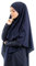 Lamis Hijab – Khimar Hijab – Jilbab für Damen Gr. Einheitsgröße, marineblau