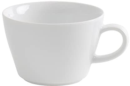 KAHLA 395105A90039C Five Senses Cappuccinotasse 0,25 l | weißer Cappuccinobecher 250 ml aus Porzellan