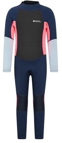 Mountain Warehouse Kids Full Wetsuit - 2.5mm Thickness, UPF50+ Sun Protection, Neoprene Children's Wetsuit, Flat Seams & Easy Glide Zip - Bright Pink, 5-6 Years
