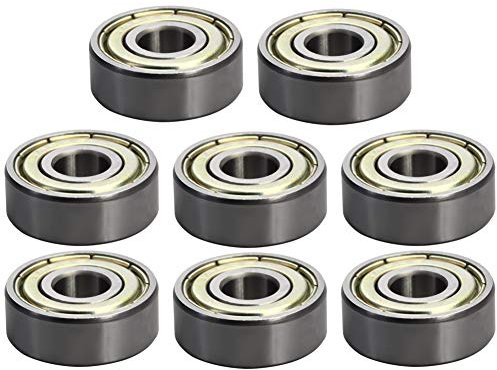 Othmro 606ZZ Kugellager, doppelt versiegelt, 6 mm x 17 mm x 6 mm, Hartstahl, P0 Z1 (8 Stück)