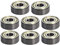 Othmro 606ZZ Kugellager, doppelt versiegelt, 6 mm x 17 mm x 6 mm, Hartstahl, P0 Z1 (8 Stück)