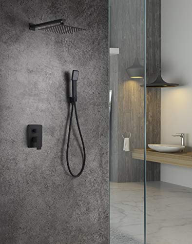 IMEX - Conjunto de ducha empotrada - Kit Monomando Ducha Empotrado pared 2-Vías Imex Dublin GPE006-NG