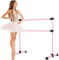 GOPLUS Ballettstange, Ballet-Bar, Stretchstange, höhenverstellbar, für Kinder und Erwachsene, 120 x 118 x 71cm, Farbwahl (Rosa)