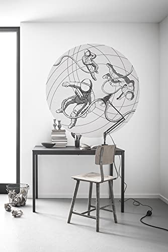 Komar DOT runde und selbstklebende Vlies Fototapete - Weltraum - Ø Durchmesser 125 cm - Tapete, Wandtattoo, Schlafzimmer, Wohnzimmer, Wanddeko - D1-088