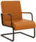 vidaXL Freischwinger Schwingsessel Sessel Relaxsessel Stuhl Lehnstuhl Polstersessel Relaxstuhl TV Loungesessel Wohnzimmer Braun Kunstleder