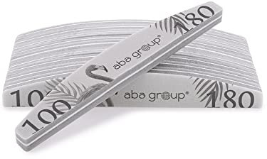 Aba Group 10 pezzi lucidanti professionali per unghie, blocco lucidante, blocco per lucidatura, resistente, uso singolo, preciso, prodotto in UE, manicure, pedicure, set lucidatura (100/180)