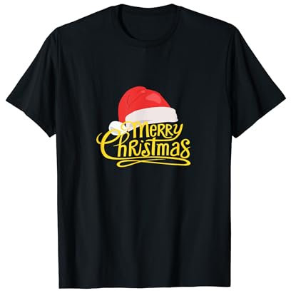 Merry Christmas XMas Santa Claus Hat Cap T-Shirt