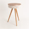 CREATE / SPEAKER TABLE/Tavolo Altoparlante legno scuro/Bluetooth e caricabatterie senza fili per smartphone