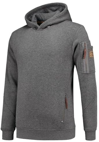 Tricorp 304001 Premium Hoodie, 80% Baumwolle/20% Polyester, 300g/m², Stein-Melange, Größe S