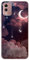 KARTXITAI Cover Compatibile con Nokia C32 Custodia Trasparente Slim in Silicone TPU con Assorbimento degli Urti e Anti-Graffio-Stelle,luna,nuvole,cielo