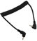 Camera Flash Sync Cable, Flash Sync Cable 2.5mm Male to Male Coiled Cord for Camera EM Series DSLR