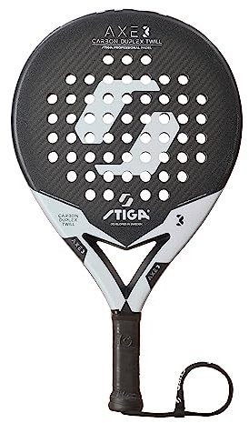 STIGA Pala de Pádel AXE 3 - Raqueta Premium Rápida, Potente, para Juego Avanzado, Superficie Fibra Carbono