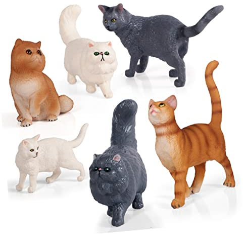 Abaodam Home Decor Finto Ornamento Di Gatto Decorazioni Per La Casa Arredamento Artificiale Per Gatti Modello Di Gatto Di Simulazione Domestico Bambino Ornamenti