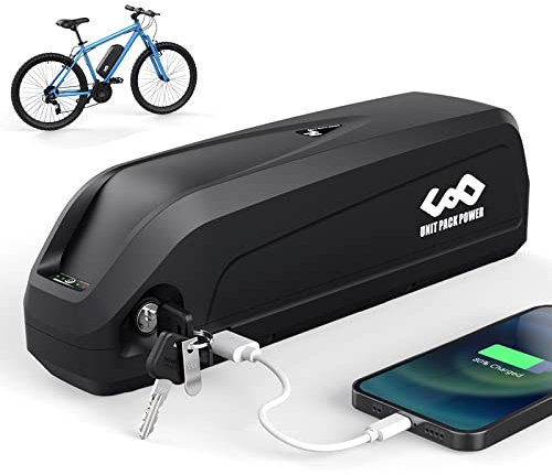 (DE Warehouse) Batterie Li-ion de rechange 48 V - 13 Ah avec chargeur pour moteur 1100 W 1000 W 750 W 550 W 500 W 250 W pour vélo électrique, batterie lithium-ion Hailong