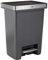 Rubbermaid Premier High-Capacity Step-On Trash Can, 19 Gallon, Single or Dual Stream Trash or Recycling, Charcoal, Stainless-Steel Rim, Lid Lock, Quiet Lid, for Home/Kitchen/Garage/Apartment