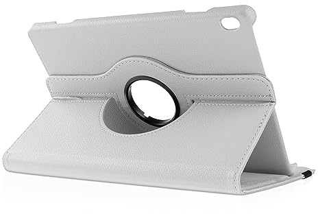 Drehbare Hülle für das 10.3 Lenovo Tab M10 2019 (1. Generation) in WEIß [passend für Modell TB-X505F, TB-X505L, TB-X605F, TB-X605L]