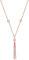 Nomination | Halskette Damen Kollektion Bella - Karabinerhaken Verschluss – in 925er Sterlingsilber und Cubic Zirkonia – Anhänger mit 3 Perlen Made in Italy 40/44 cm (Roségold)