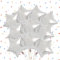 10 Pack Silver Star Balloons-18 Inch Star Foil Balloons for Christmas Birthdays Father's Day Engagement Wedding Baby Shower Party Decorations