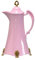 YWJLQH Elegant Glass Coffee Carafe with Double Wall Insulation, pink, 19cmx36cm