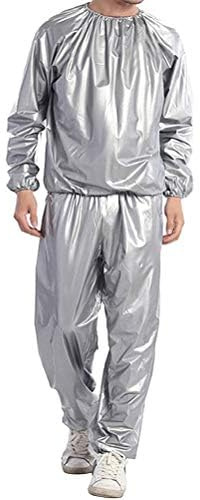 POENVFPO Traje de Sauna, Impermeable, Resistente Al Viento, de PVC, para Fitness, con Cintura Elástica, para Ejercicio Físico, Modelado de Pérdida de Peso