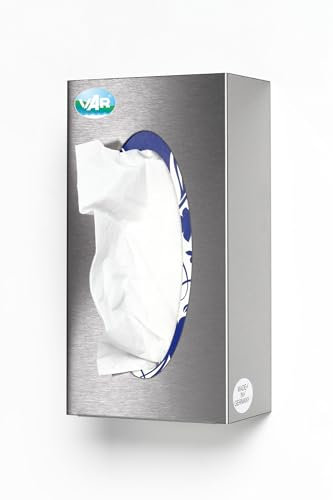 PROREGAL Robuster Wandspender für Handschuhe 1-Fach | HxBxT 25x13x8cm | Edelstahl | Silber | Spender Handschuhspender